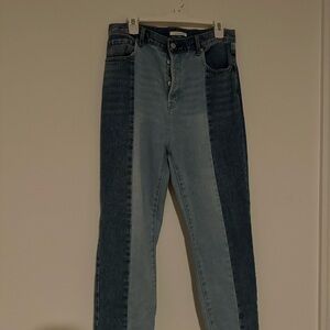 PacSun High Rise Two-Tone Denim Jeans
